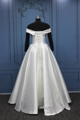 WT4320B Mikado Bridal Dress Off shoulder