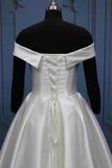 WT4320B Mikado Bridal Dress Off shoulder