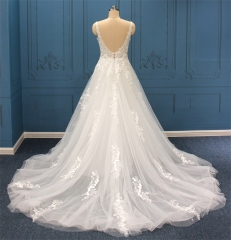WT4747 straps V neckline Aline
