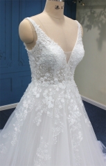 WT4747 straps V neckline Aline