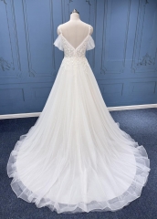 WT4693   Slim straps Light Tulle Aline