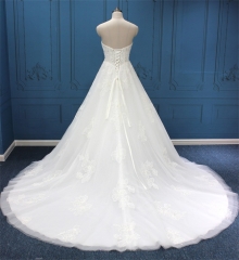 WT4553 Sweetheart Lace Aline, V-waistline