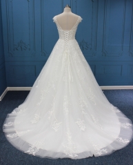 WT4557 Straps V neck Aline,lace beading