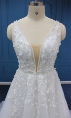 WT4542 3D Lace,Beading, Gliter tulle Aline