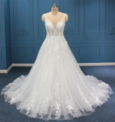 WT4747 straps V neckline Aline