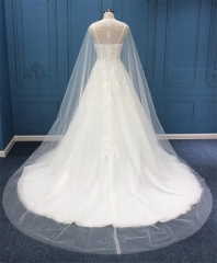 WT4554 Straps lace beading Aline, with detachable smock