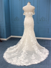 WT4830 New Fiiting Sweetheart Mermaid, Full dress heavy New lace applique