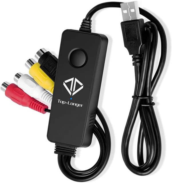 usb 2.0 audio video vhs to dvd capture card adapter converter for win7/8 10 mac os