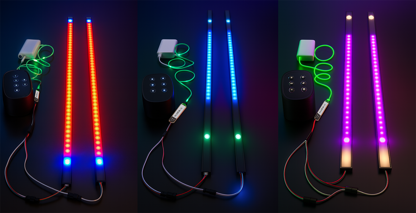 USB 5V Music Sync LED Light & Sound-Activated Rhythm Lights Music Light ...