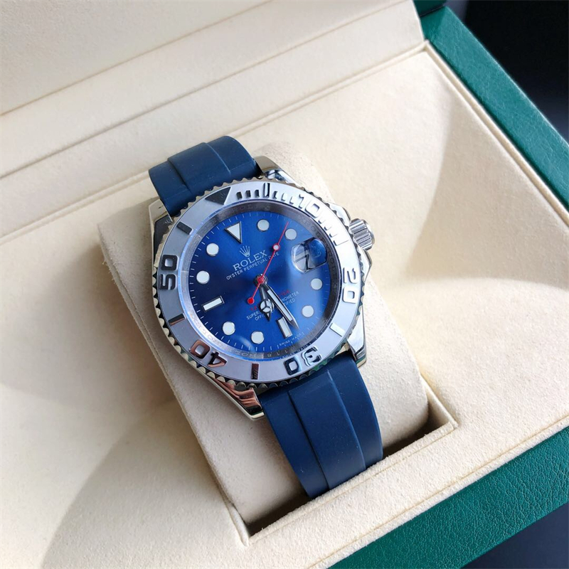 yacht master blue strap