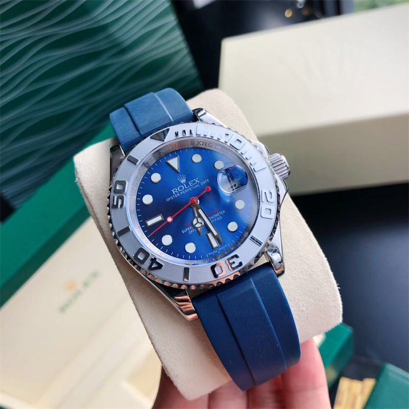 yacht master blue strap