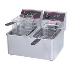 HEF 2-Tank 2-Basket Electric Fryer