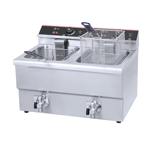 HEF 2-Tank 2-Basket Electric Fryer