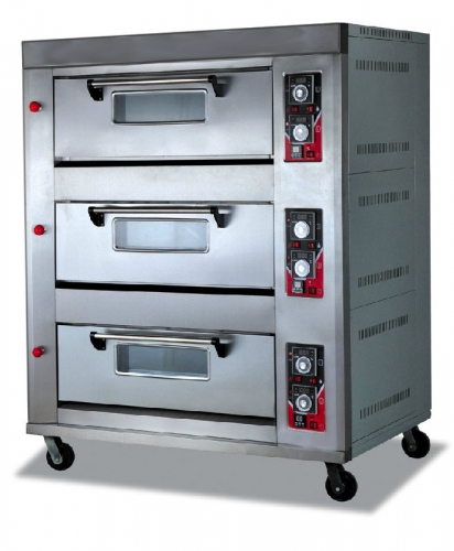 HTR-Q 3 Layer  with 6 Trays  Gas Oven