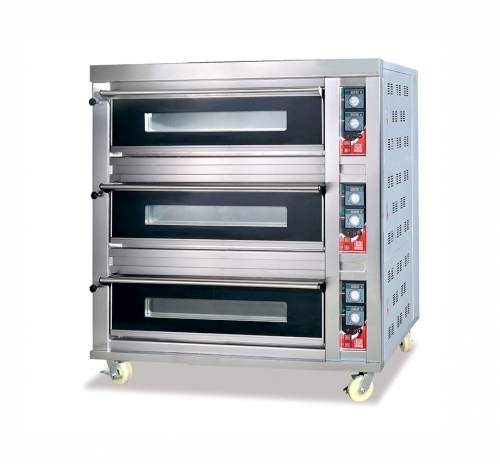 HTR-F 3 Layer  with 6 Trays  Gas Oven