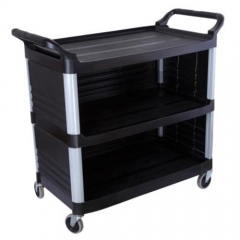 Three-Layers Utility Trolley(Three Sides Closed)Plastic Trolley