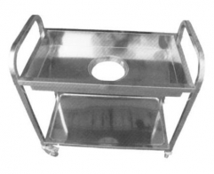 0457 Dismounting Square Tube Stainless Steel Collecting Cart