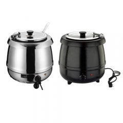 JET Stainless Steel Electric Hot Soup Pot(Silver/Black)