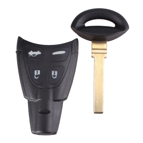 CS056001 4 Button Plastic Button Replacement Remote Shell Case For Saab ...