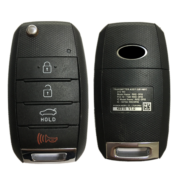 CN051021 2014 - 2015 Kia Rio Flip Key 315MHZ Fcc# TQ8-RKE-3F05