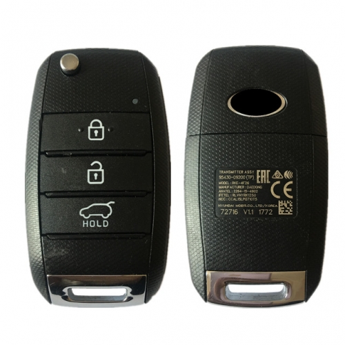 CN051035 ORIGINAL Flip Key for Kia Sportage 3Buttons 433 MHz 4D60 80 ...