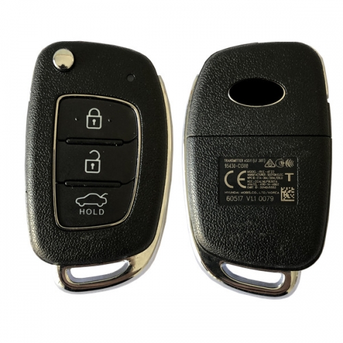 CN020124 Hyundai Sonata Genuine Flip Remote Key 2018 3 Buttons 433MHz ...