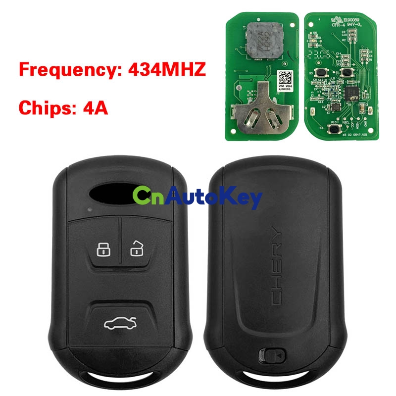 CN079013 Suitable for Chery OEM intelligent remote control key 434MHZ ...