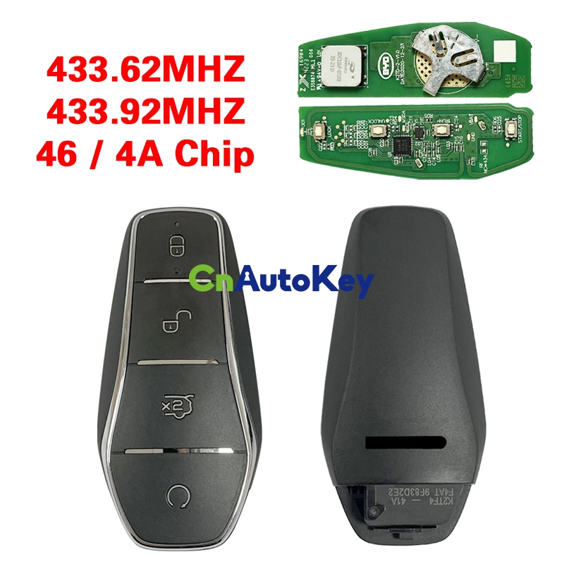 CN085004 NEW 4 Buttons Car Keyless Samrt Remote Key with ID46/4A Chip ...
