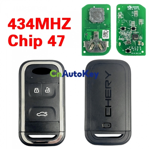 CN079024 3 Button Car Keyless Smart Remote Key 434Mhz 47Chip for New Chery Tiggo 5 Tiggo 7 Tiggo 8 Arrizo 5 6 7 Intelligent Remote Key
