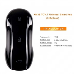 XHORSE XSSC01EN XM38 Univesal Smart Key Supercar Style Glossy Black Color