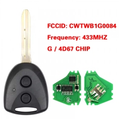 CN046001 Remote Car Key 433MHz For Toyota AVANZA 2016 - 2018 Wigo Grand For Daih...