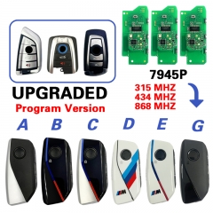 CN006139 4 Button 315 /433 /868 MHZ 49 Chip PCF7945P For BMW CAS4 FEM/DBC Smart ...
