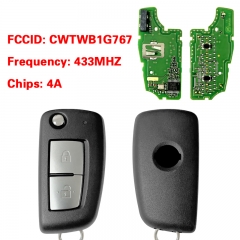 CN027121 For Nissan Flip remote 433Mhz 4A chip CWTWBB1G767