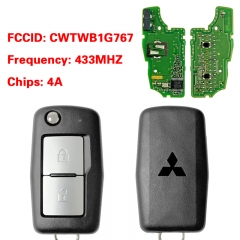 CN011043 For Mitsubishi Flip remote 433Mhz 4A chip CWTWBB1G767