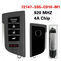 CN054006 For 2022-2023 Acura MDX / 5-Button Smart Key / FCC ID: KR5BTP / PN: 721...