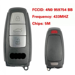 CN008215 Original 3+1 Button 433MHZ 5M Chip for Audi A8 2017-2021 Smart Key Remo...