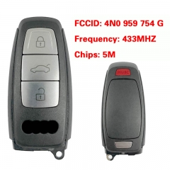 CN008214 Original 3+1 Button 433MHZ 5M Chip for Audi A8 2017-2021 Smart Key Remo...
