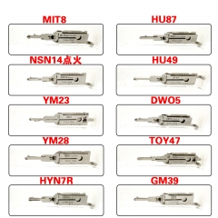 Lishi 2-in-1 MIT8 NSN14-Lgn YM23 YM28 HYN7R HU87 HU49 DWO5 TOY47 GM39 For Mitsub...