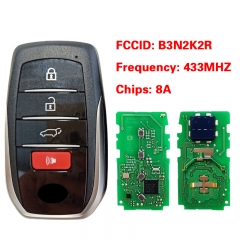 CN007378 Toyota Land Cruiser 2022-2024 Smart Key With 3Buttons 8990H-60440 433MH...
