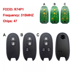 CN048033 For for Suzuki Mitsubishi 2/3/4 buttons 315MHz ID47 Chip FCC: R74P1 Ori...