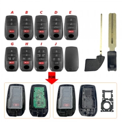 CS007152 3/4/5/6 Button Smart car keyFor Toyota Replacement Upgraded Remote Car ...