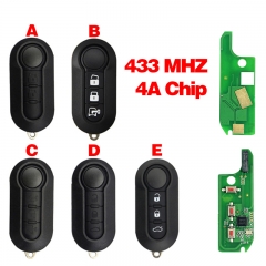 CN017044 Suitable for Fiat 3-button remote key 4AChip 433MHz circuit board