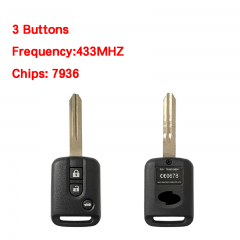 CN010089 For Renault Smart Remote Key 3 Buttons P/N:TFWB1G634 7936 Chip/433.92MH...
