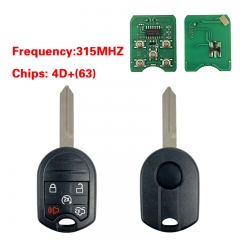CN018153 Regular Key for Ford Frequency 315 MHz Transponder ID63-6F Part No: CWT...