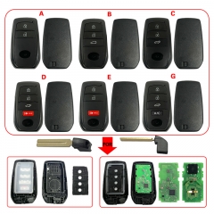 CS007170 3/4/5/6 Button Smart car keyFor Toyota Replacement Upgraded Remote Car ...