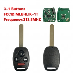 CN003175 3+1 Button Remote Control Key for Honda CRV 313.8mhz PCF7961 FCC MLBHLI...