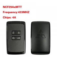 CN011046 For Mitsubishi card 4 Buttons Frequency 433 MHz Transponder HITAG AES N...
