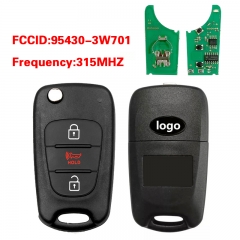 CN020534 2012-2013 Kia Sportage /3-Button Flip Key/PN: 95430-3W701/ NYOSEKSAMIAT...