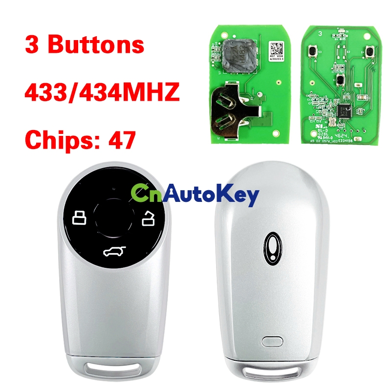CN075009 Original Smart Key 47 Chip 433/434MHZ For Great wall Ora good ...