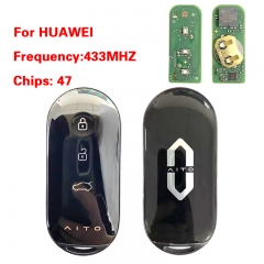 CN105001 OEM Smart Key For HUAWEI AITO M5 M7 433MHZ 47 Chip 433MHZ 3 Bttton